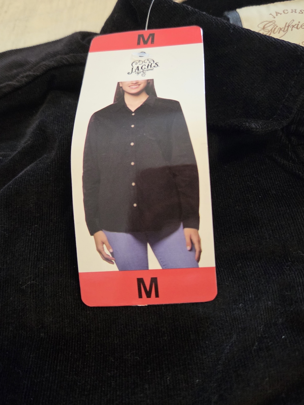 JACHS Girlfriend Black Button-Front Jean Jacket